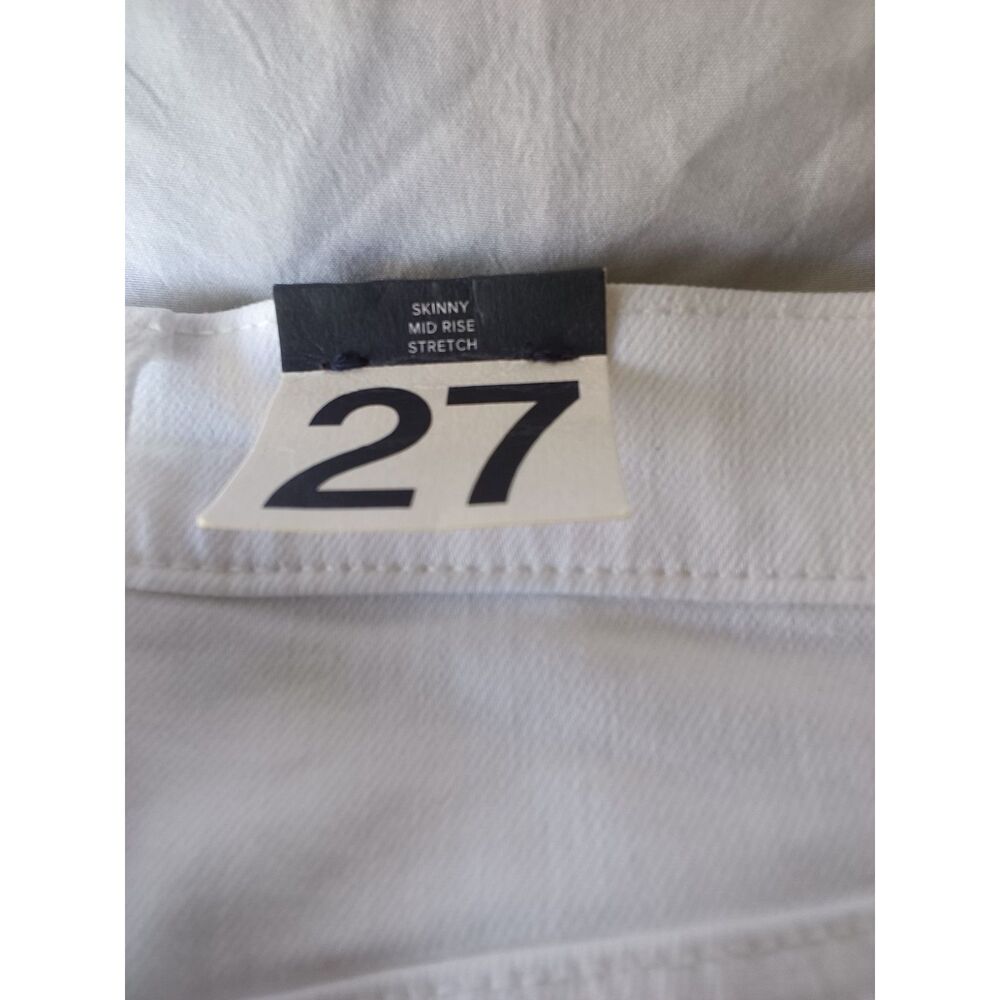New Skinny White Mid Rise Jean GAP 27/4P NWT - Picture 2 of 7